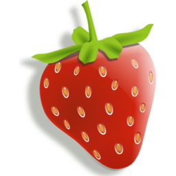 Download free red food strawberry fruit icon